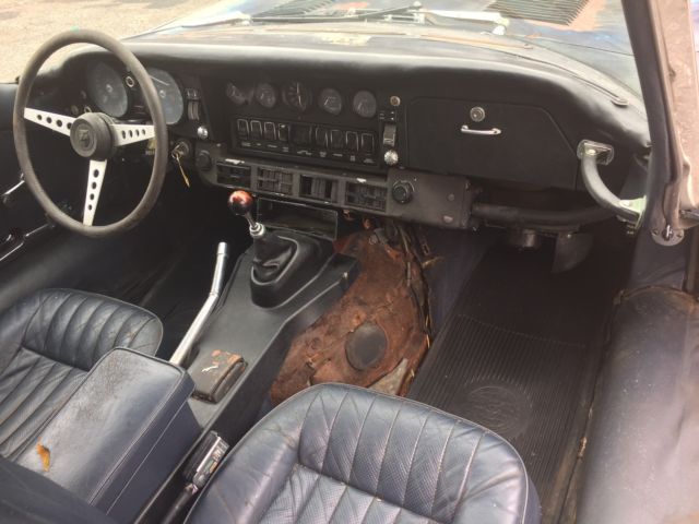1972 Blue Jaguar E-Type Coupe