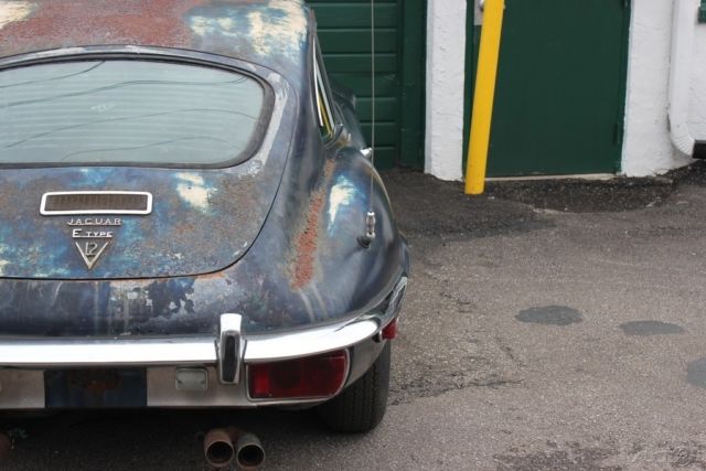 1972 Blue Jaguar E-Type Coupe