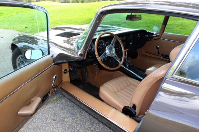1972 Sable Brown Jaguar E-Type Coupe