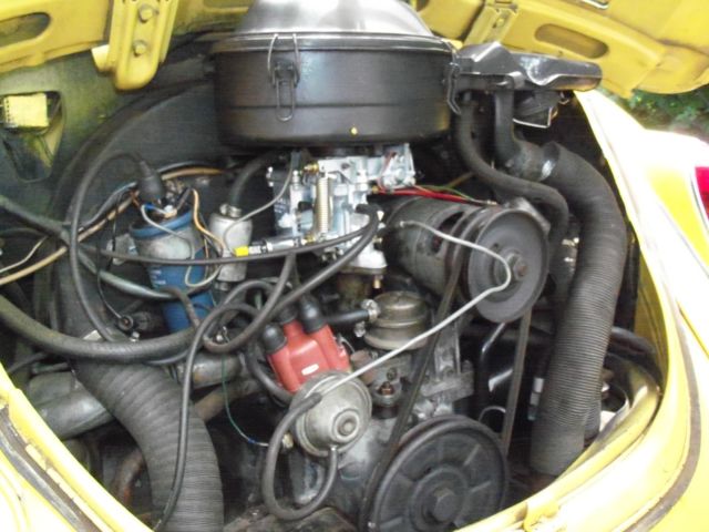 1972 Yellow Volkswagen Beetle - Classic