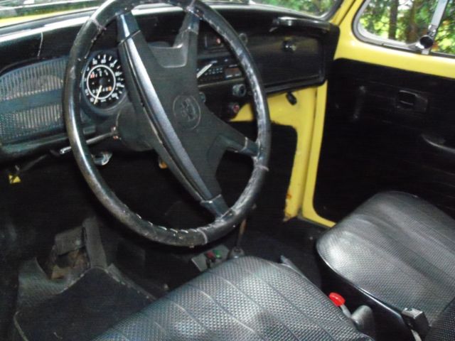 1972 Yellow Volkswagen Beetle - Classic