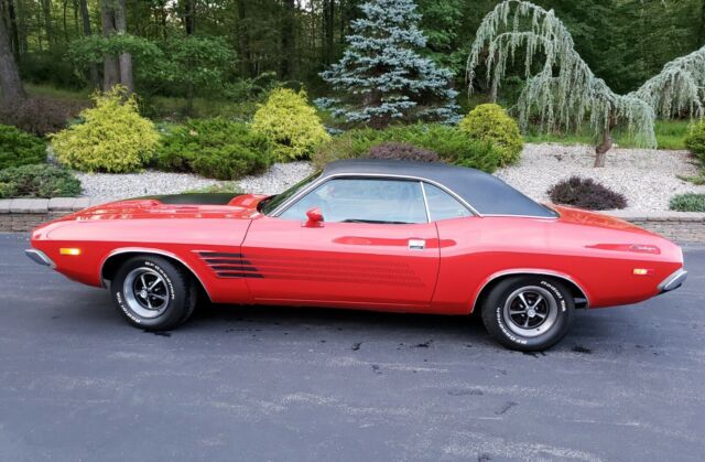 1973 Red Dodge Challenger Coupe