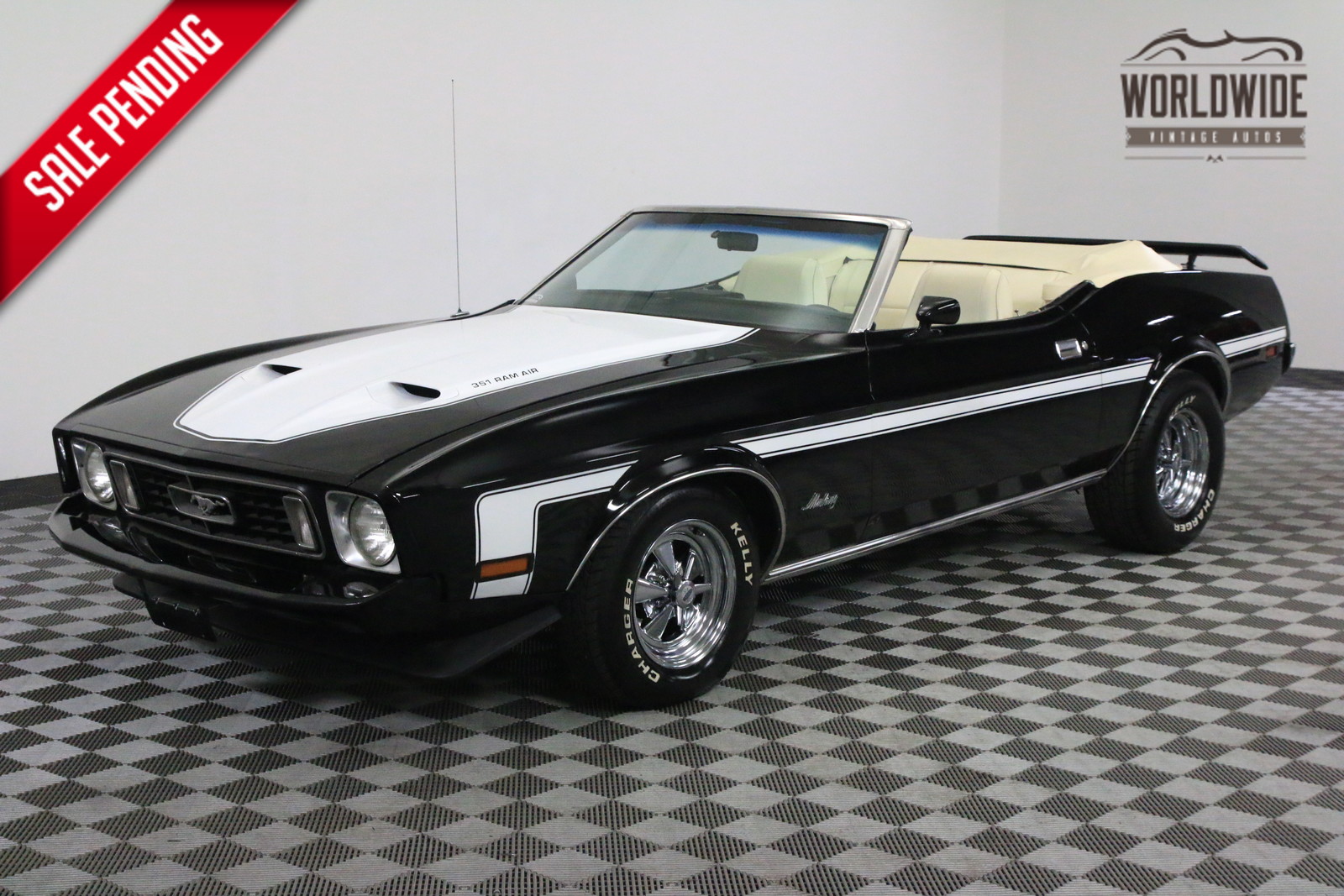 1973 Black Ford Mustang