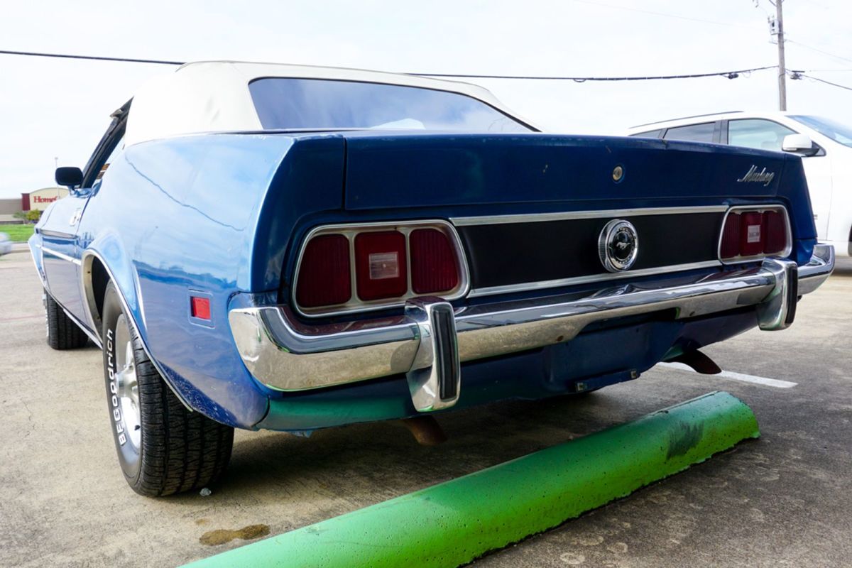 1973 Blue Ford Mustang Convertible