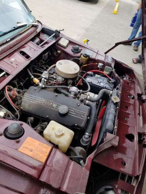 1973 Burgundy BMW 2002 Coupe