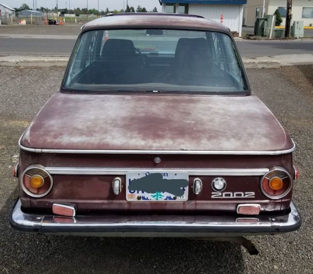 1973 Burgundy BMW 2002 Coupe