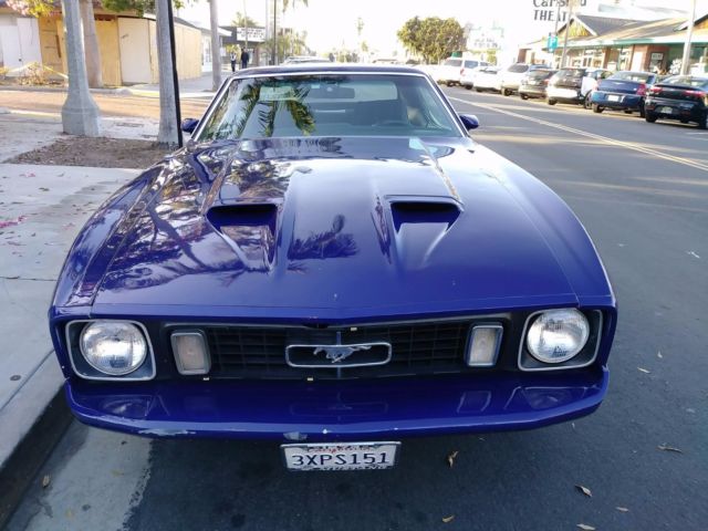 1973 Blue Ford Mustang Hatchback