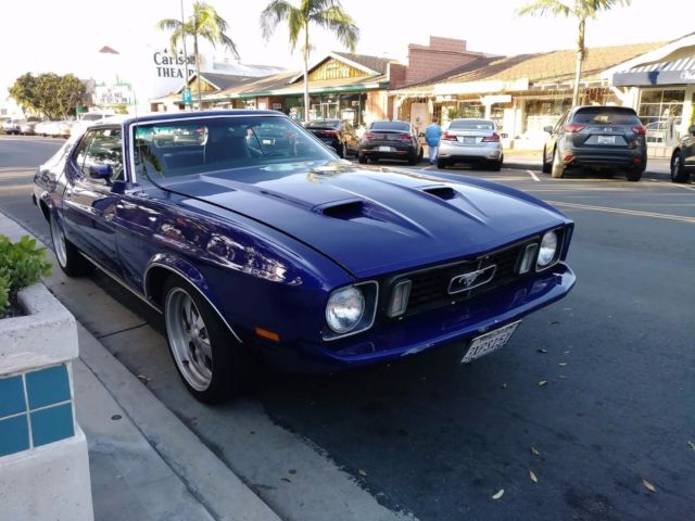 1973 Blue Ford Mustang Hatchback