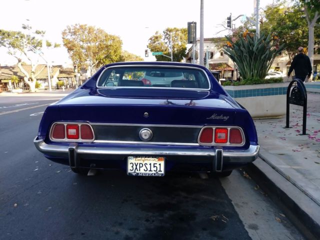 1973 Blue Ford Mustang Hatchback