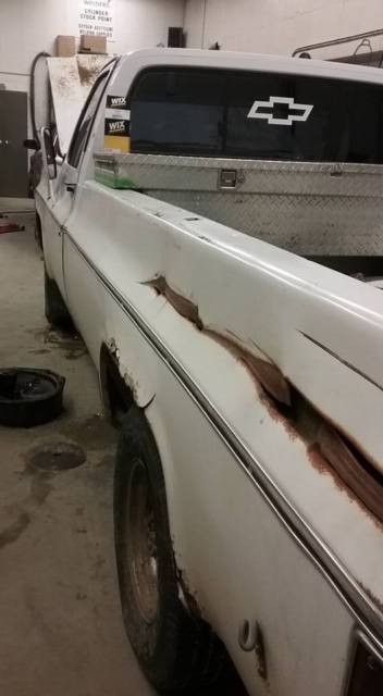 1973 White Chevrolet C/K Pickup 2500 Single cab long box