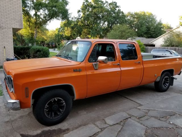 1973 Orange Chevrolet Other Pickups Extended Crew Cab Pickup