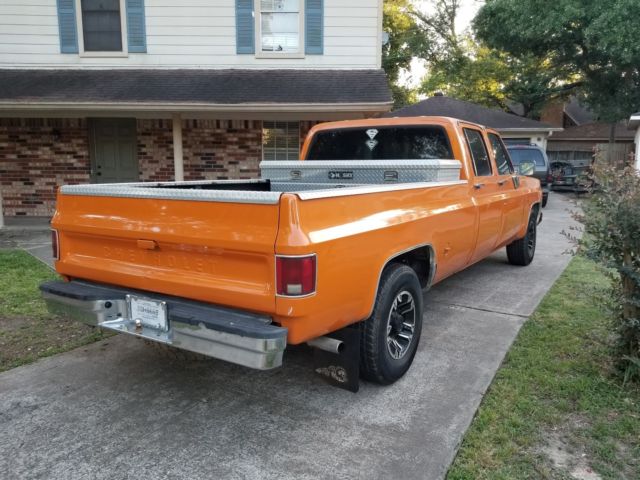 1973 Orange Chevrolet Other Pickups Extended Crew Cab Pickup