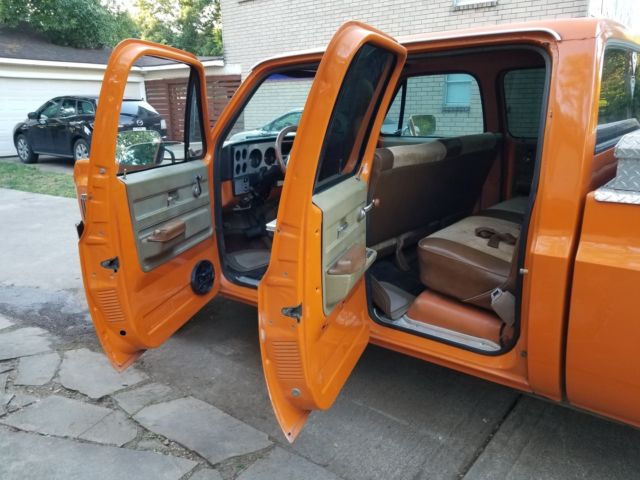 1973 Orange Chevrolet Other Pickups Extended Crew Cab Pickup