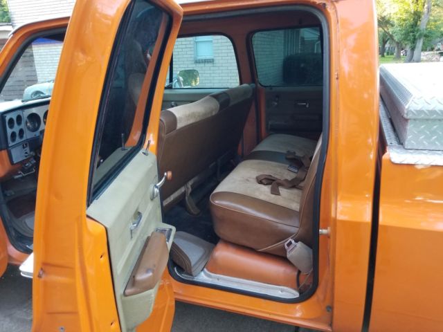 1973 Orange Chevrolet Other Pickups Extended Crew Cab Pickup