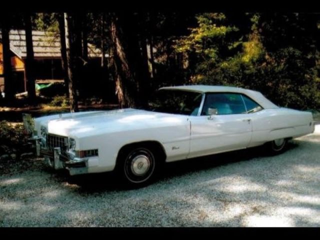 1973 White Cadillac Eldorado Convertible