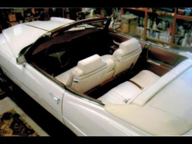 1973 White Cadillac Eldorado Convertible