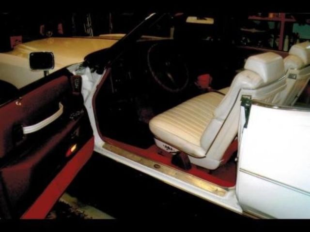 1973 White Cadillac Eldorado Convertible