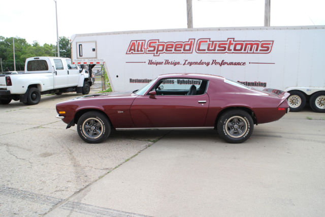 1973 Burgundy Chevrolet Camaro coupe