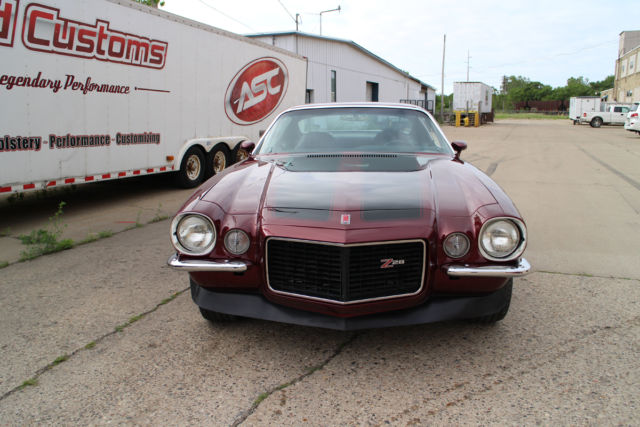1973 Burgundy Chevrolet Camaro coupe