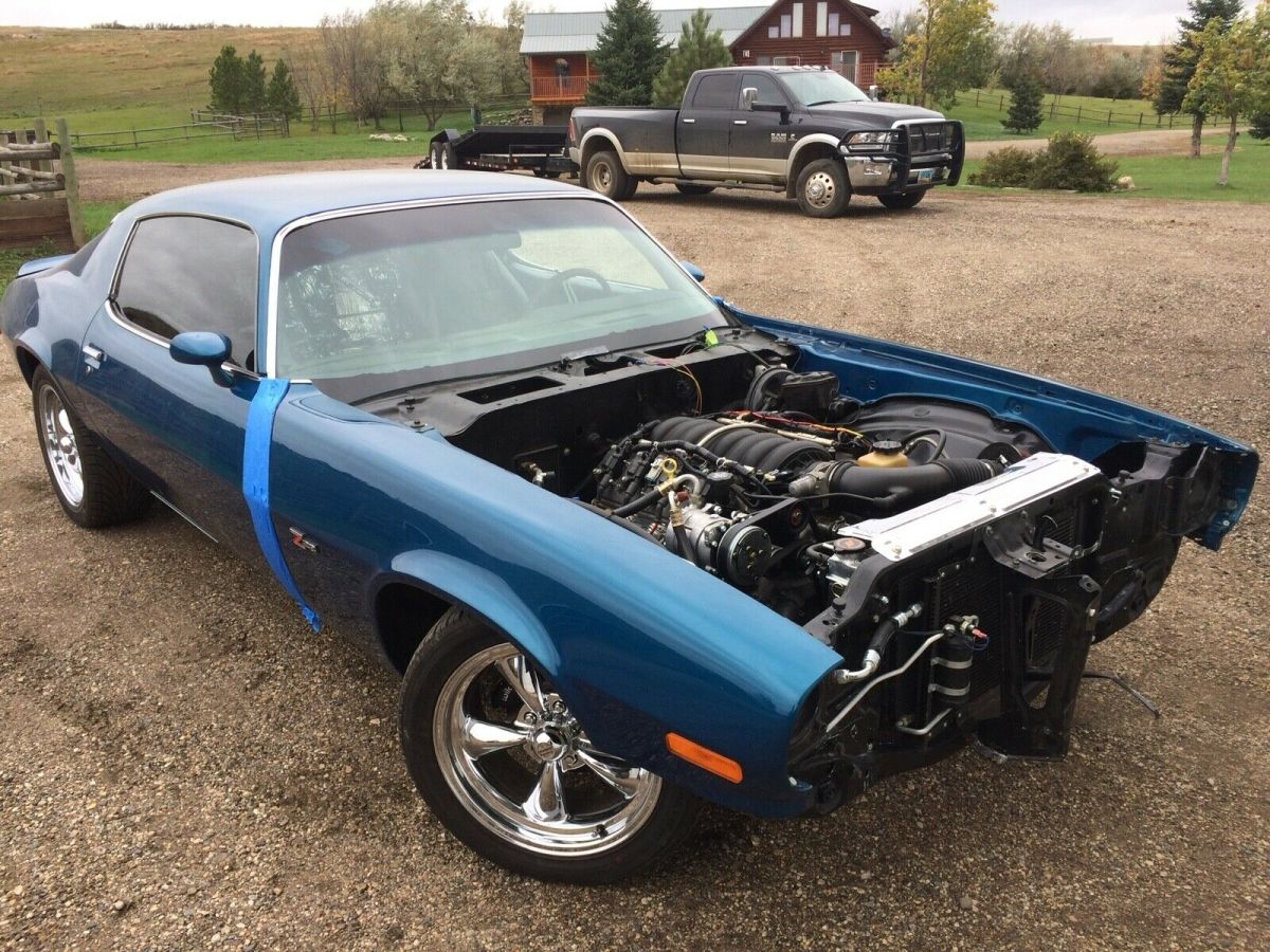 1973 Blue Chevrolet Camaro Coupe