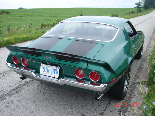 1973 Green Chevrolet Camaro Coupe