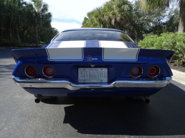1973 Blue Chevrolet Camaro Coupe
