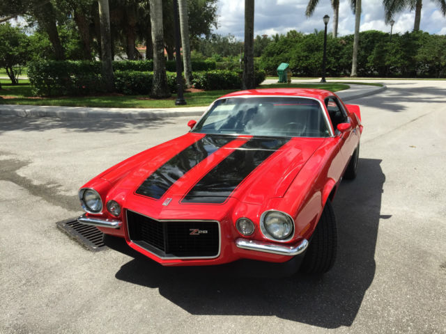 1973 Red Chevrolet Camaro Coupe