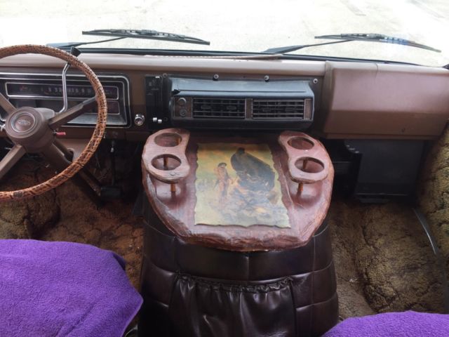 1973 Purple/Yellow Ford E-Series Van