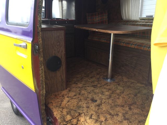 1973 Purple/Yellow Ford E-Series Van