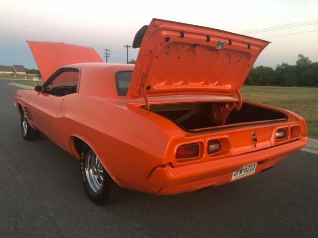 1973 Cuda Orange Dodge Challenger Coupe