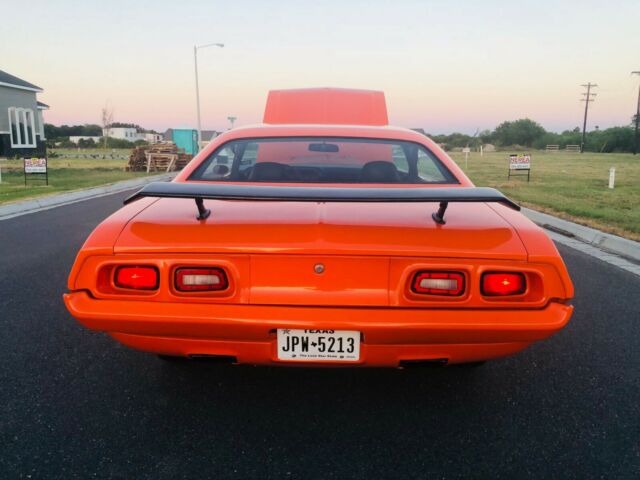 1973 Cuda Orange Dodge Challenger Coupe