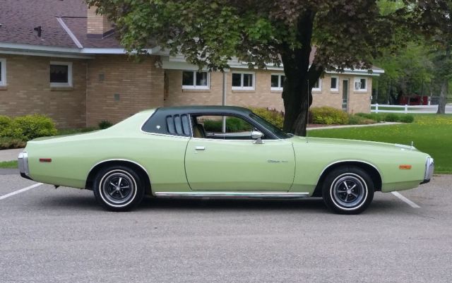 1973 Mint Green Dodge Charger Fastback