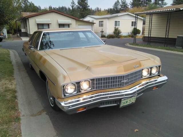1973 Green/Gold Chevrolet Bel Air/150/210 Sedan