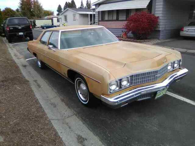 1973 Green/Gold Chevrolet Bel Air/150/210 Sedan