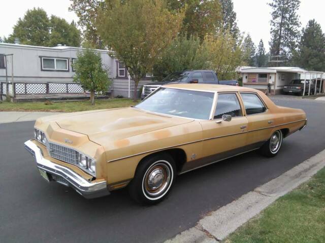 1973 Green/Gold Chevrolet Bel Air/150/210 Sedan