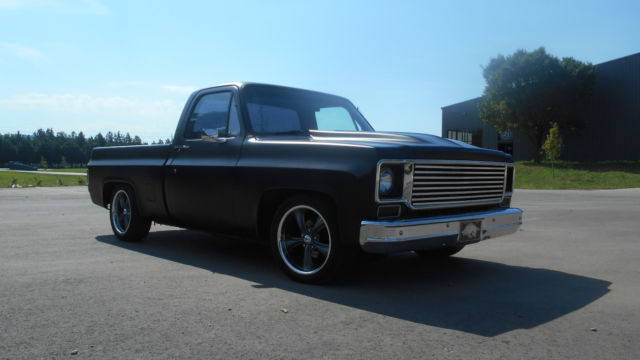 1973 Black Chevrolet C-10