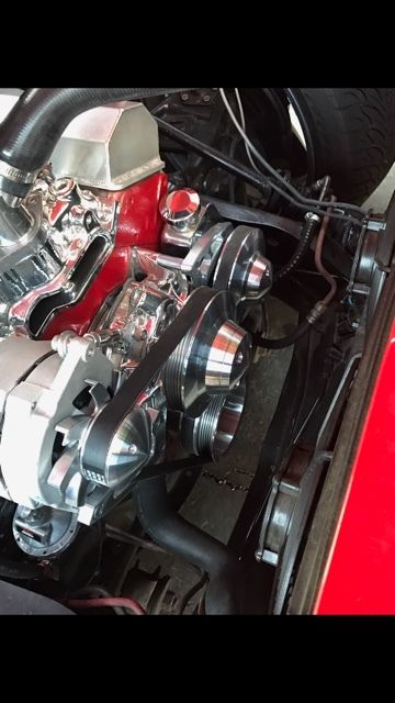 1973 --red Chevrolet C-10 --short bed