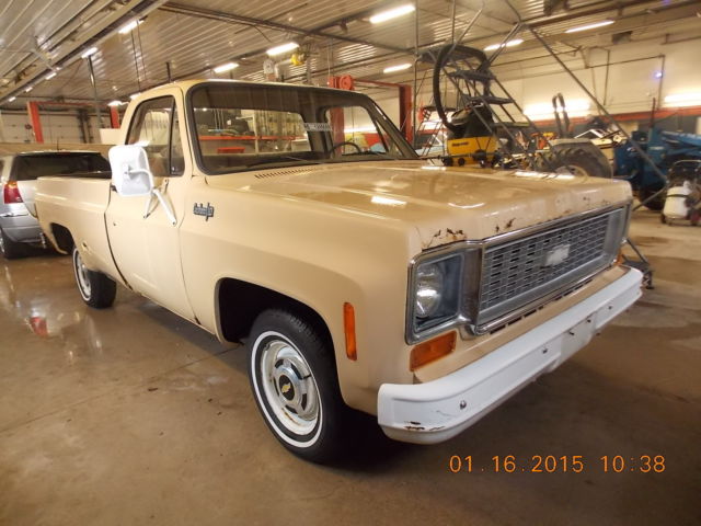 1973 Tan Chevrolet C-10 Crew Cab Pickup