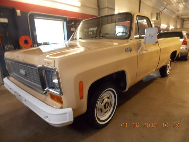 1973 Tan Chevrolet C-10 Crew Cab Pickup