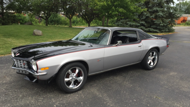 1973 Black and Silver Chevrolet Camaro Coupe