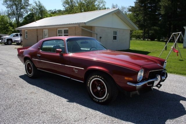 1973 Burgundy Chevrolet Camaro Coupe