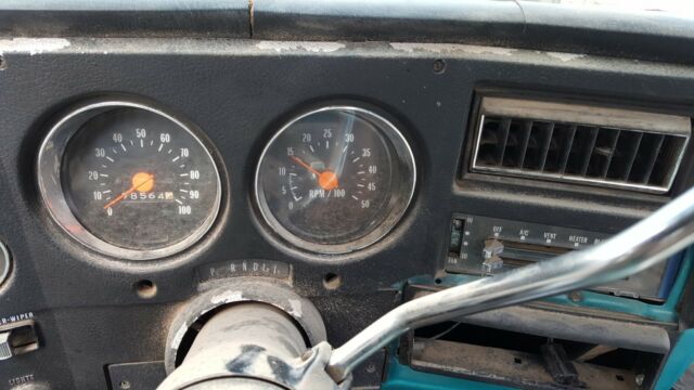 1973 Blue Chevrolet Cheyenne Truck