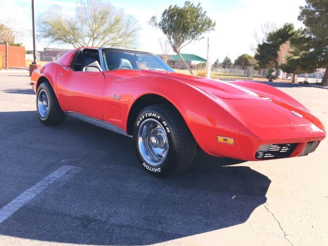 1973 Red Chevrolet Corvette Coupe