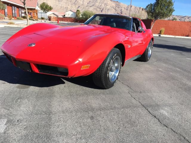 1973 Red Chevrolet Corvette Coupe