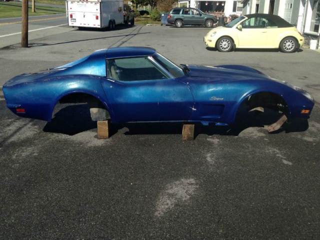 1973 Dark Blue Chevrolet Corvette