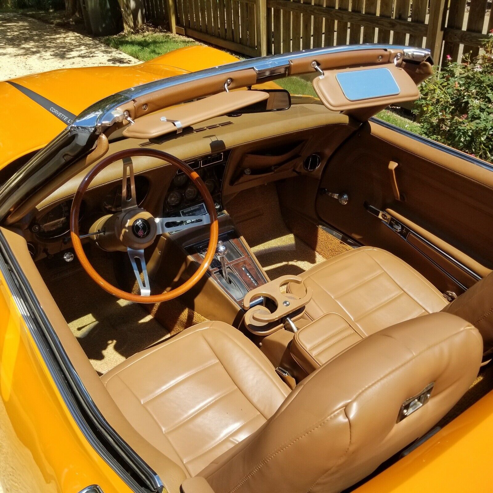 1973 Orange Chevrolet Corvette 5.7 C3 Convertible