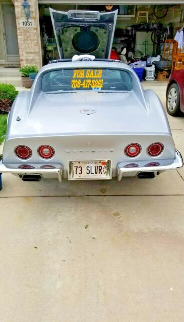 1973 Silver Chevrolet Corvette Coupe