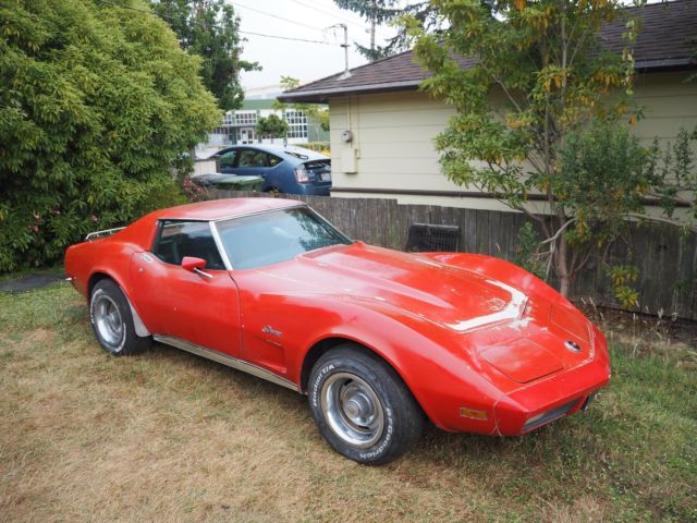 1973 Red Chevrolet Corvette