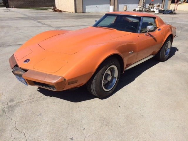 1973 Orange Chevrolet Corvette