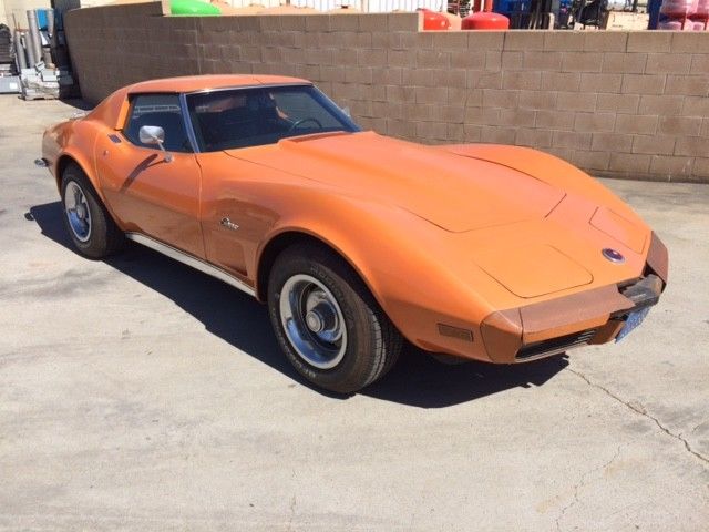 1973 Orange Chevrolet Corvette